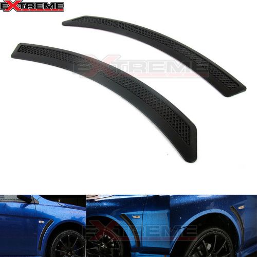 Evo 10x matte black side fender scoop air dams fit for lancer gt es evolution