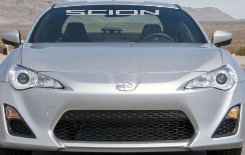 Scion windshield decal