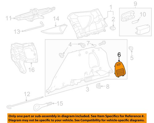 Toyota oem 13-15 rav4 interior-jack cover right 647660r030c0