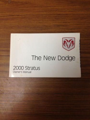 2000 dodge stratus owners manual