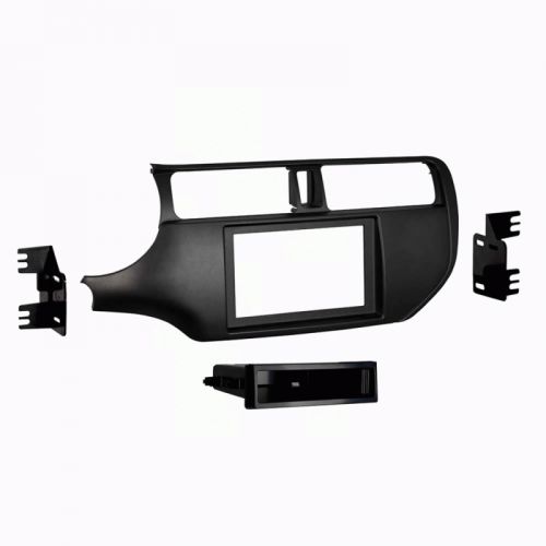 Metra 99-7368b 2016-up fits kia rio vehicle single double din dash kit - black