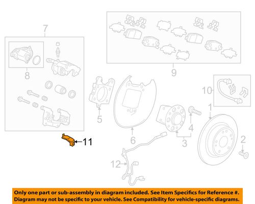 Honda 46436t7d000 brake hydraulic line bracket