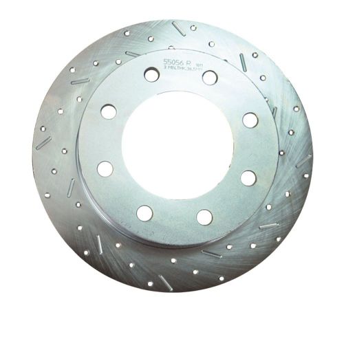 Ssbc performance brakes 23155aa3r big bite cross drilled rotors