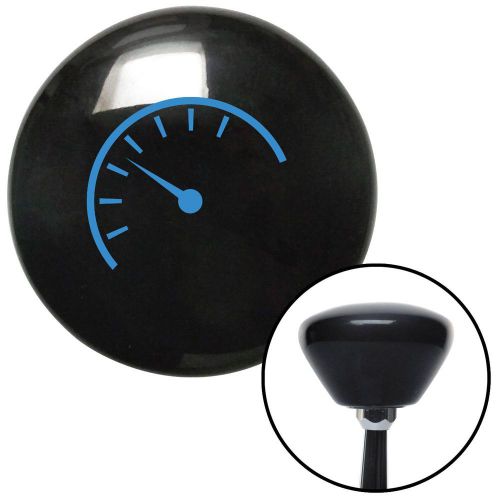 Blue instrument gauge black retro shift knob with m16 x 1.5 insertsolid