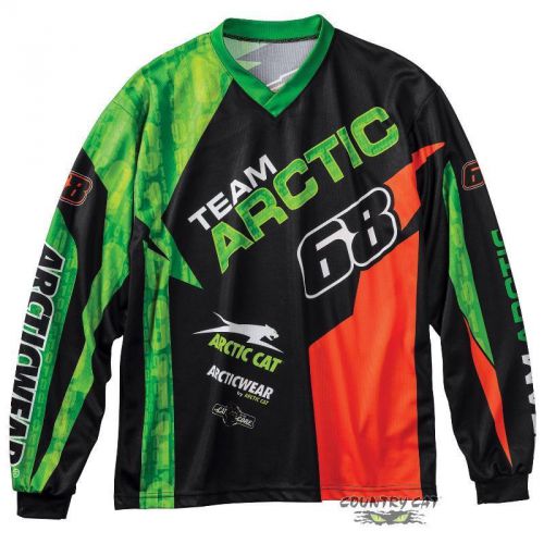 Arctic cat youth tucker hibbert 68 team jersey - green black orange - 5269-89_