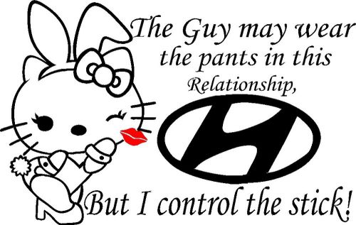 Hello kitty play boy bunny hyundai car logo decal vinyl graphic rear window