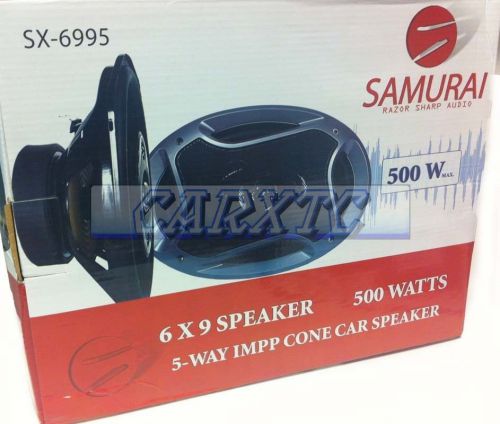 6x9 car speakers: 5 way 500w 4ohm 91db sx-6995