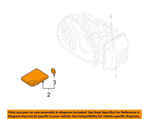 Mitsubishi oem 00-12 eclipse automatic transaxle-filter md758684