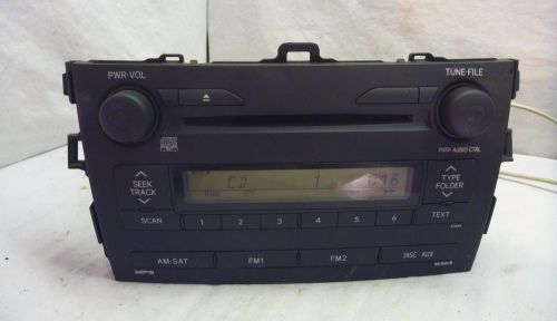 2009 2010 toyota corolla radio cd mp3 player a51844 86120-02750 dj3675