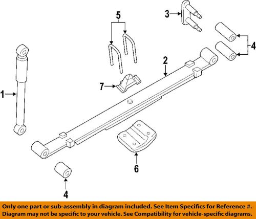 Nissan oem 04-15 titan rear suspension-shackle 55220zr00b