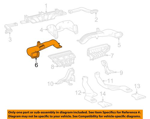 Toyota oem 14-15 highlander instrument panel dash-outlet duct left 558430e060