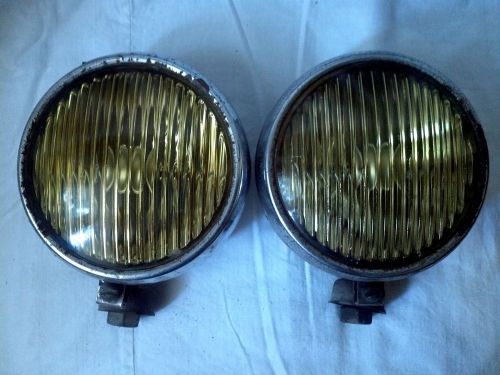 1970s vintage russian fog light lamp to soviet car pair