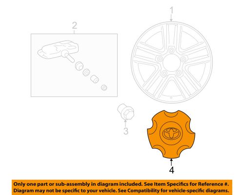 Toyota oem 13-15 land cruiser wheels-center cap 4260b60260