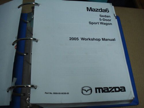 2005 mazda6 sedan 5-door, sport wagon workshop manual set