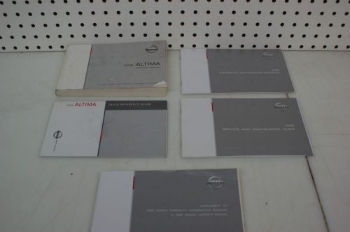 2005 nissan altima owners manual set     free shipping