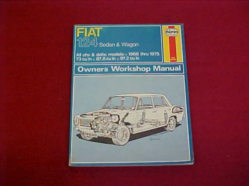 1967 1968 1969 1970 1971 1972 1973 1974 1975 fiat 124 service shop repair manual