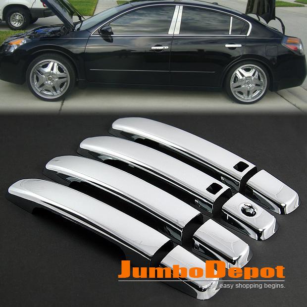 Fits for 2007 08 09 2010 nissan altima qashqai chrome door handle cover trim set