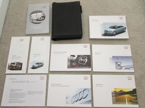 2005 audi a8 oem complete owners manual information handbook guide booklets