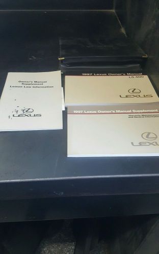 1997 lexus ls 400 owner&#039;s manual