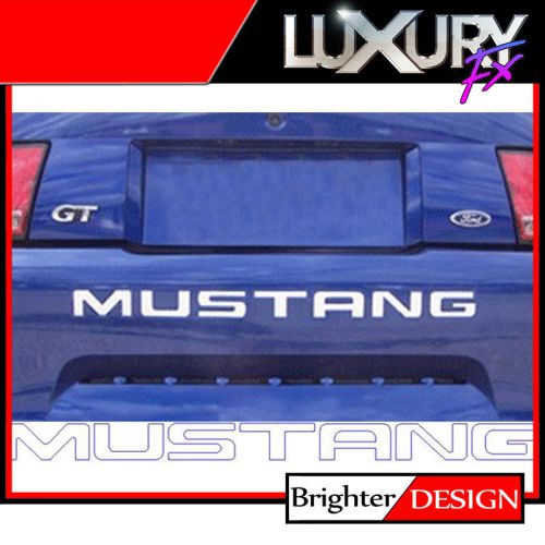 7p steel mustang bumper letter insert kit fits 1999-04 ford mustang by luxury fx