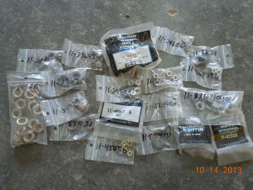 Mercury mariner quicksilver parts, lot of 87 nuts 11-20110 to 11-92500