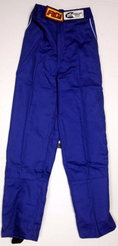 New rci single layer racing pants, junior-large, blue, sfi 3.2a/1