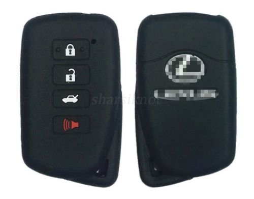 Silicone skin case for lexus is250 is350 es350 smart key case 4 button black