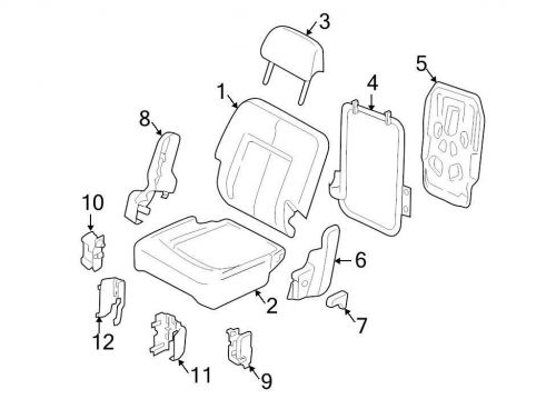 Ford oem seat track cover 2l7z7863389aaa image 11