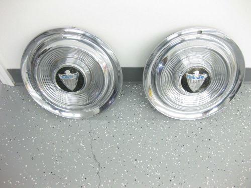 1959 50 58 rambler hubcaps ratrod hotrod 14&#034; 2 rare caps don&#039;t miss