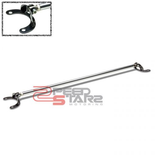 Eclipse dsm 2g 23mm aluminum silver rear upper strut brace tower tie bar+bracket