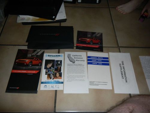 2014 dodge challenger owners manual set + free shipping