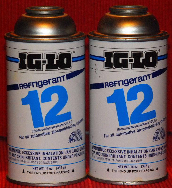 R 12 refrigerant 2-14oz  ig-lo cans