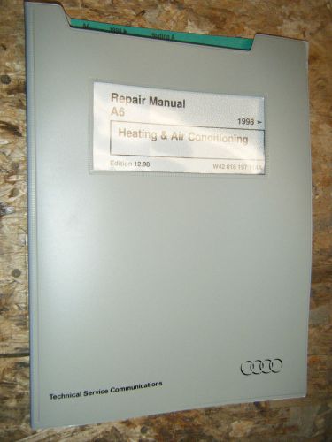 1998-99 audi a6 heating air conditioning factory service manual shop repair