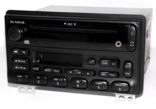 2004 ford mustang radio am fm cs cd player w auxiliary 3.5 input 2l2t-18c868-da