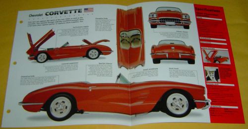 1959 chevrolet corvette mod v8 416 ci 454 hp 2 carter afb carbs info/specs/photo