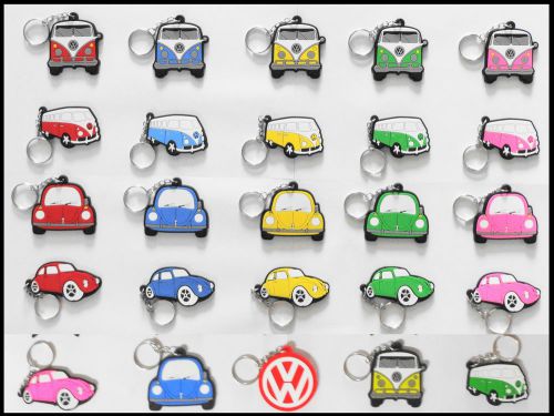 25 rubber keyrings auto sports car 4x4 drifting rally beach buggy multi colour