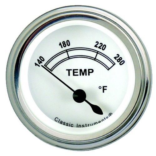 Classic instruments cw26blf engine temp 280f - classic white - black low