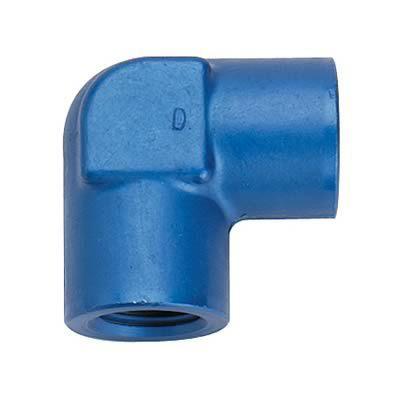 Fragola 491601 fitting coupler 90 deg female 1/8" npt to female 1/8" npt blue ea