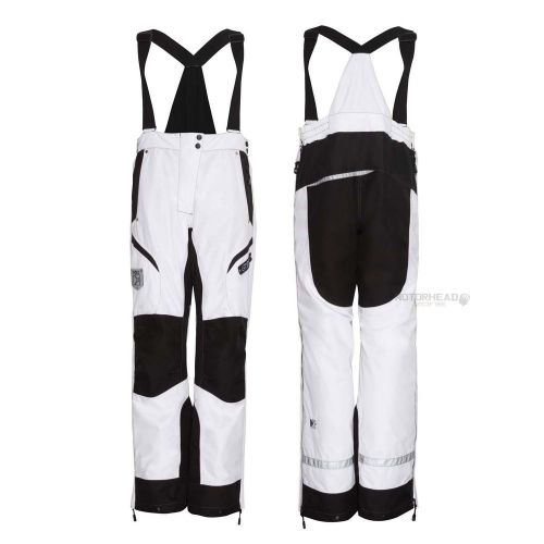 Snowmobile ckx exalt pants white women large adult winter snow bibs waterpoof