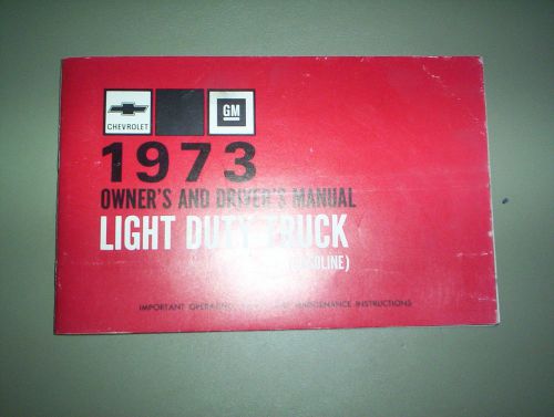 1973 dodge truck light duty operating instructions owners manual and other info