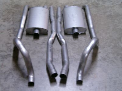 1967 1968 new cougar 2&#034; dual exhaust kit used with factory standard manifolds