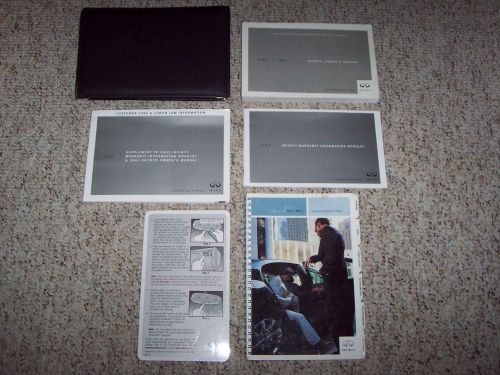 2003 infiniti m m45 factory original owner&#039;s owners user manual set 4.5l v8