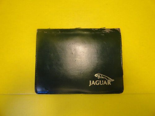 Original jaguar binder leather wallet green wallet owners manual wallet #m18