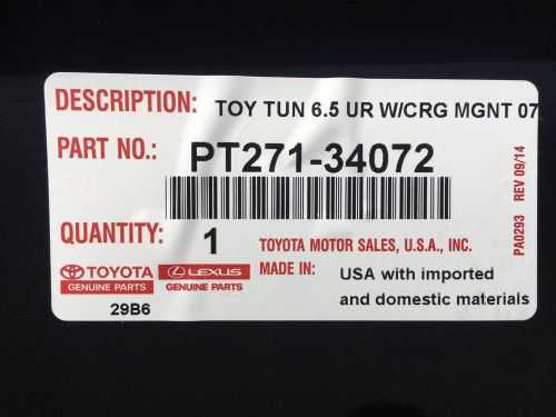 Oem factory new genuine toyota tundra pt271-34072 bed liner bedliner