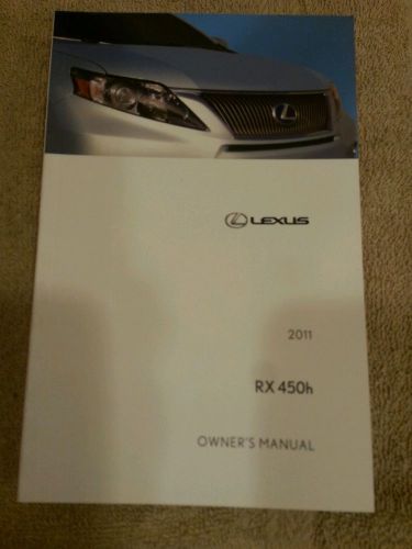 2011 lexus rx 450h owners manual and navigation book and case