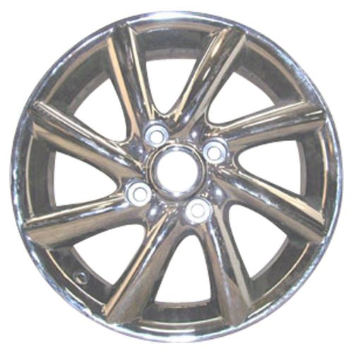 Oem reman 16x6 alloy wheel, rim light pvd chrome full face painted - 62531