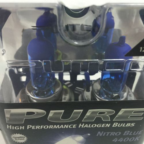 Putco h4 pure high performance halogen bulbs nitro blue 4400k (g41) ships free l