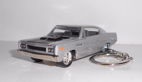 1970 amc rebel machine silver key chain