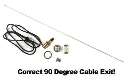 70 71 72 73 dodge challenger complete antenna kit w/correct 90 degree wire