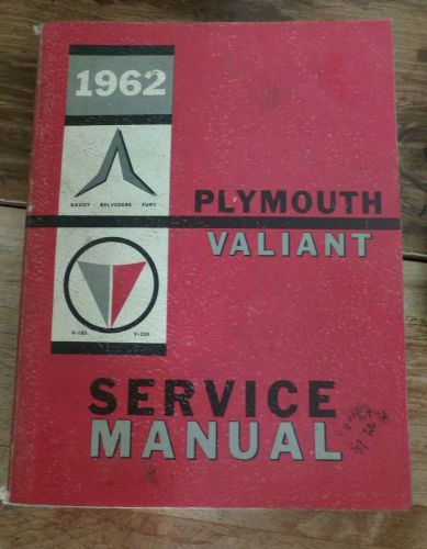 1962 plymouth valiant service manual-vintage